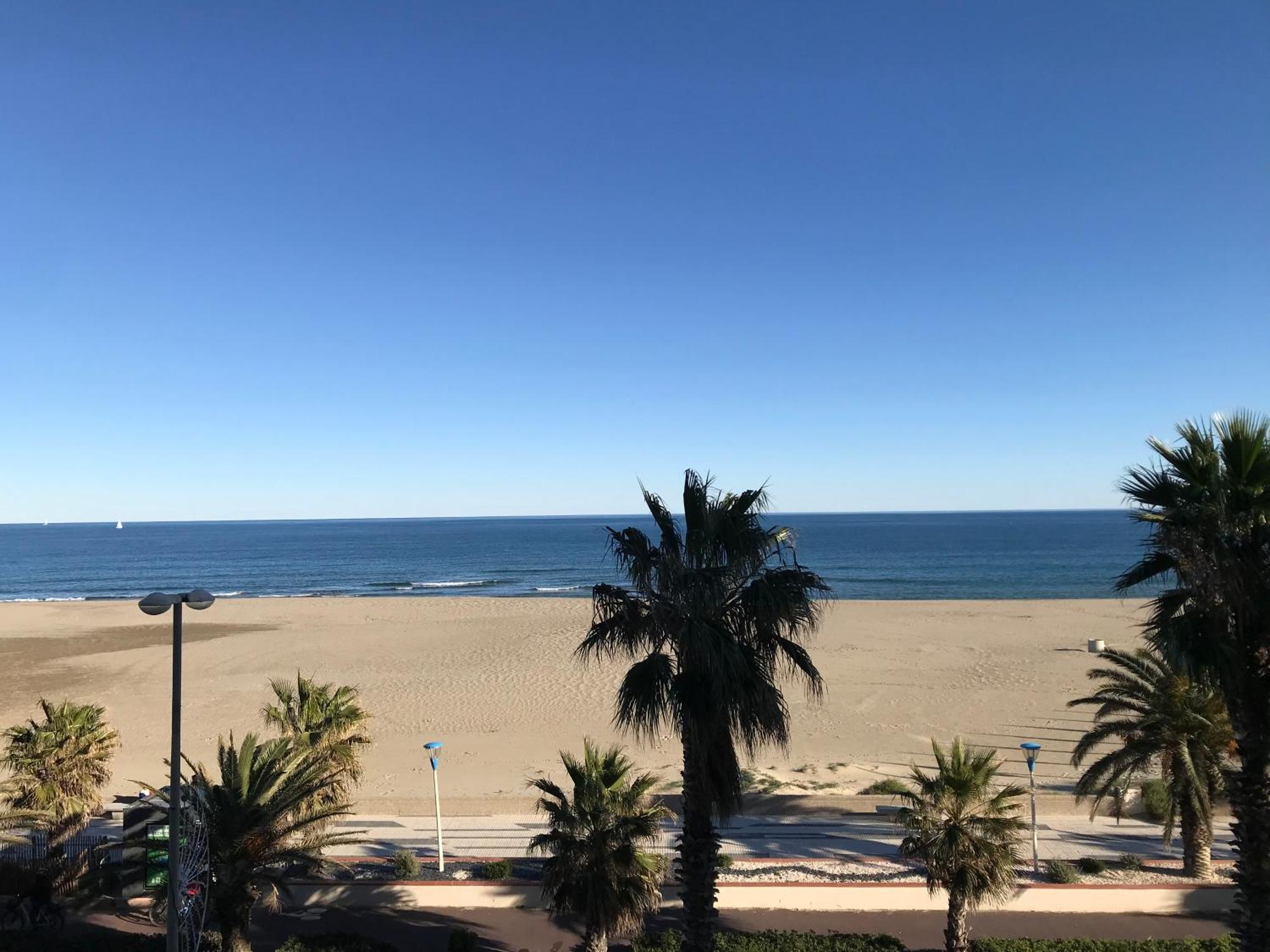 Appt La Rose des Sables face à la mer - Canet en Roussillon Extérieur photo